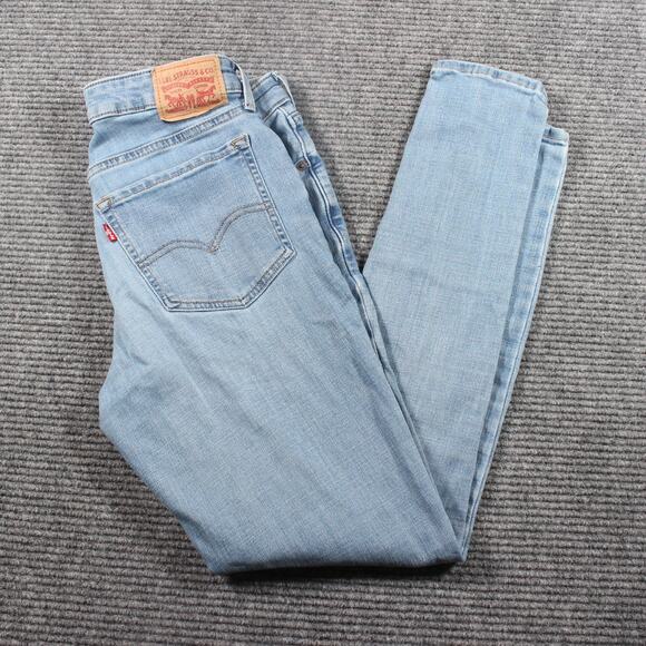 Levi’s 711 Skinny Jeans Womens 29 Light Wash Mid Rise Stretch Ankle - Picture 1 of 10